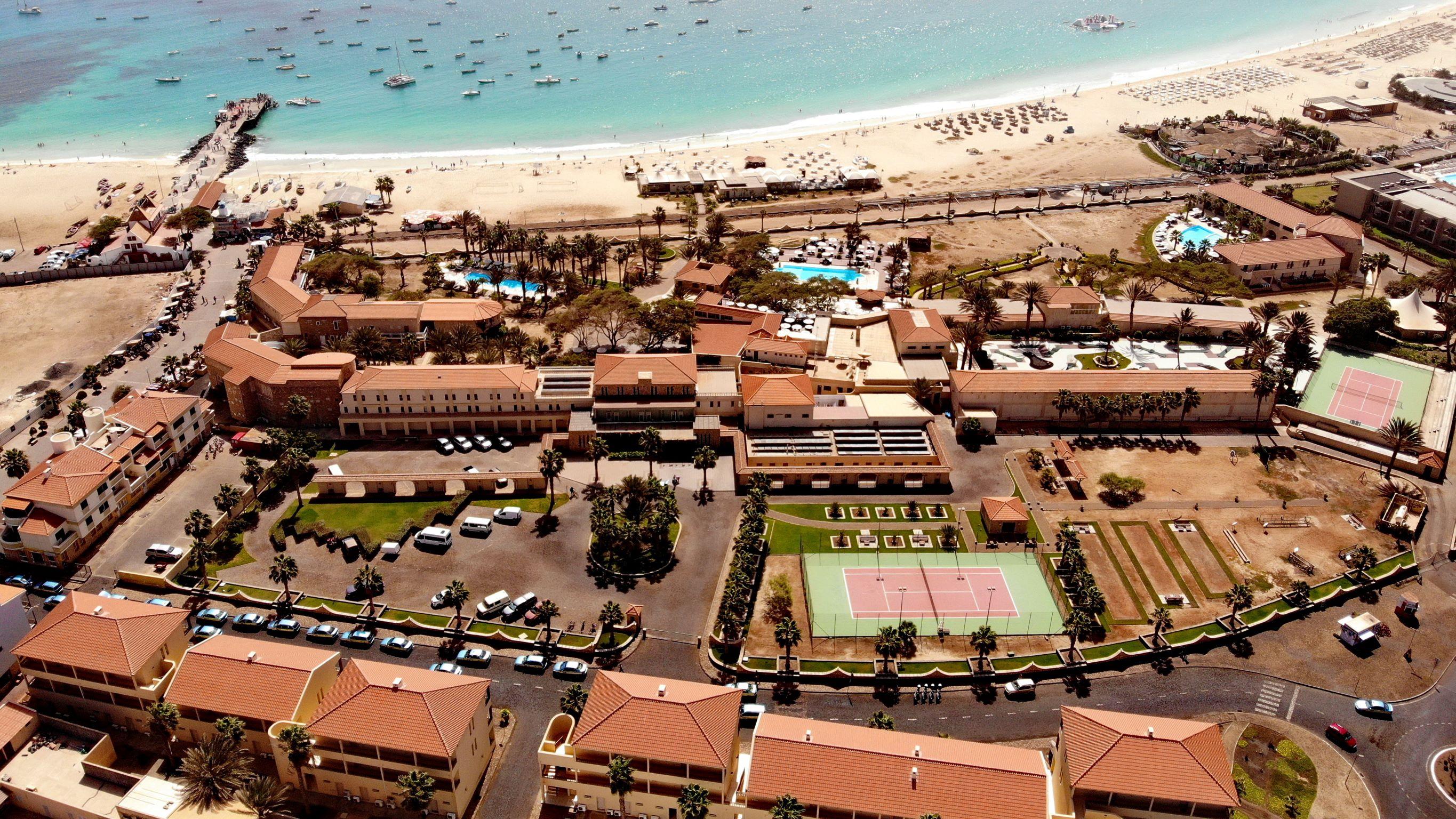 Morabeza Hotel beside Santa Maria beach in Cabo Verde
